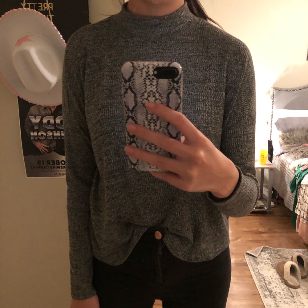 Mock neck sweater
